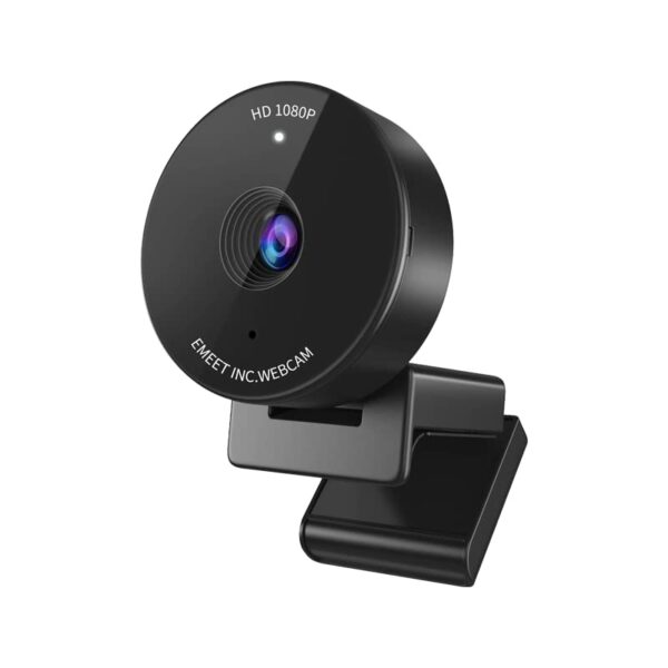 1080P Webcam - USB Webcam with Microphone & Noise-Canceling Mic